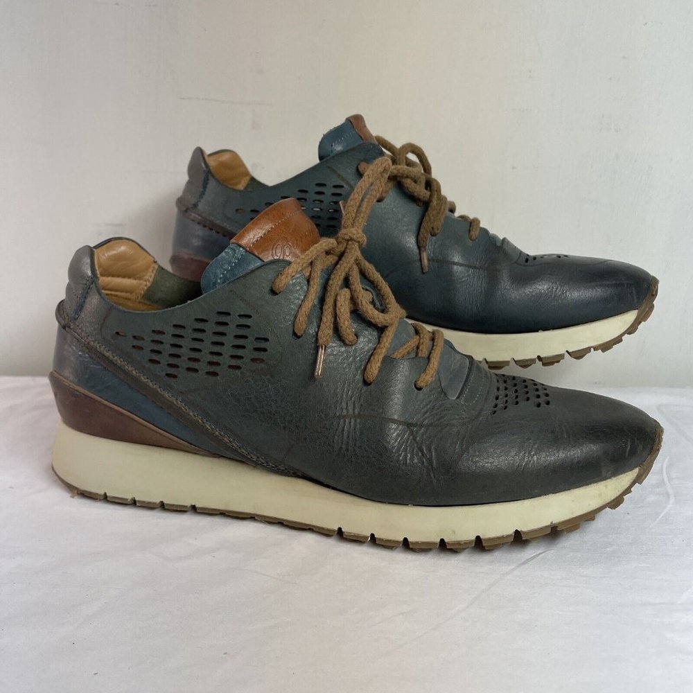 BARRACUDA Stylish Leather Sneakers EU40 US 9.5 Women’s 7 Men’s Blue Brown Italy